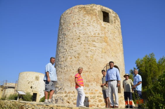 Rehabilitación del Molino número 8 de Jávea tras las obras realizadas por Xàbia Viva, el Ayuntamiento de Jávea