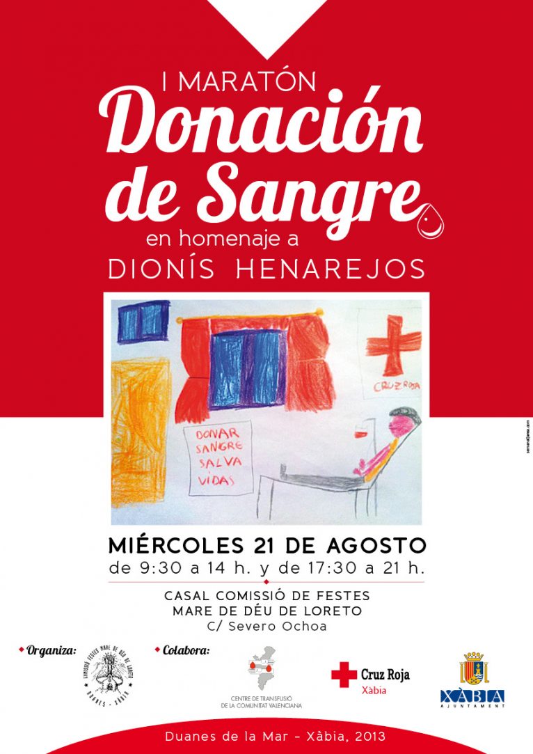 Cartel del I Maratón de Donación de Sangre