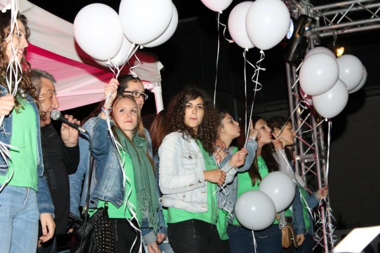 Quintas del 2014 con los globos blancos