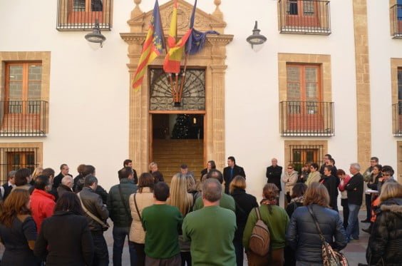 Concentración en Jávea contra la reforma de la ley de la administración local