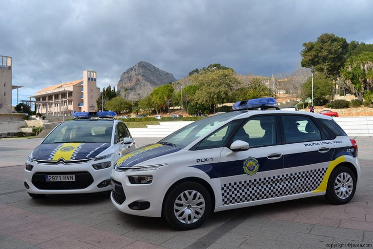 Los nuevos Citroen de la flota de la Policía Local de Jávea