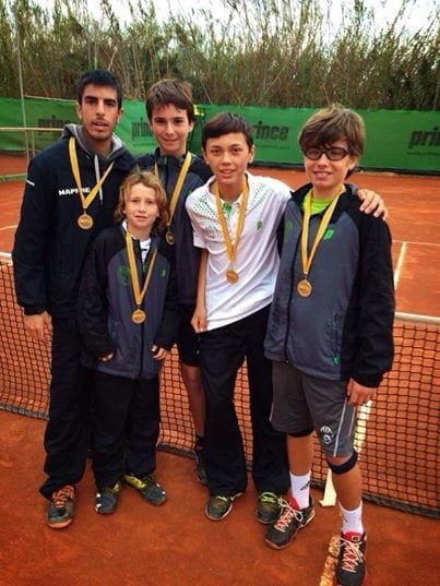 Equipo Infantil del Club de Tenis Jávea