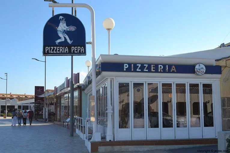 Pizzería Pepa en la Playa del Arenal de Jávea