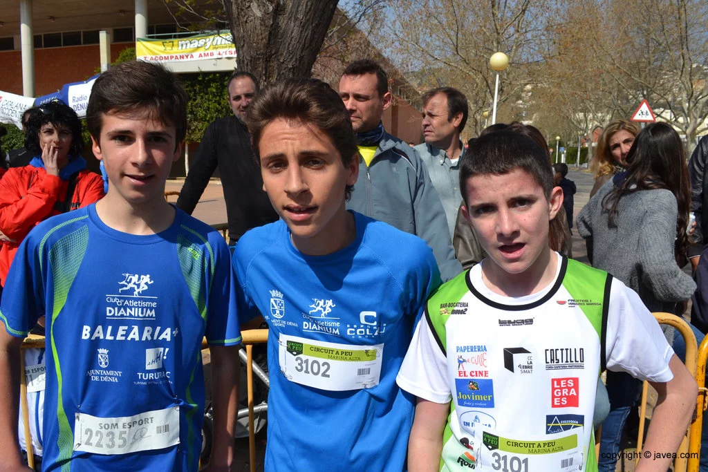 Joan Guillem, Daniel Ferrer y Antoni Perles