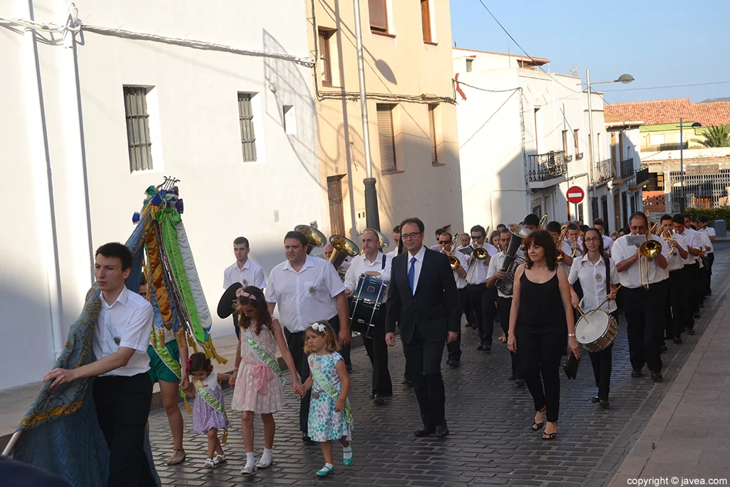 Banda de Música de Xàbia en el desfile de bandas