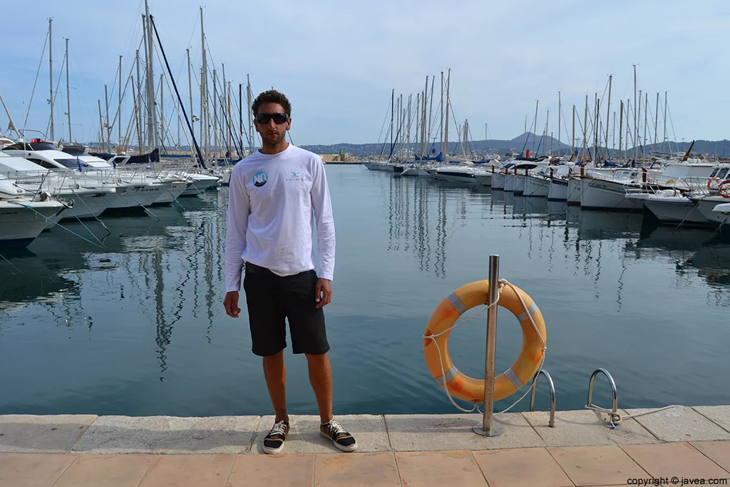 El balear Alan Hermann en el Club Náutico de Jávea