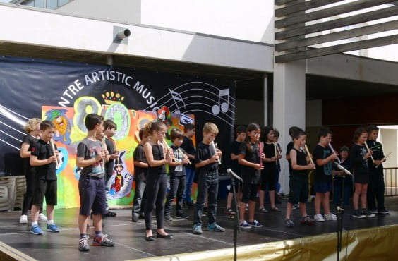 Los alumnos del curso de iniciación musical celebraron su final de curso