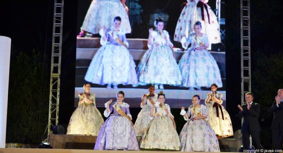 Proclamación corte de honor, damas y reina infantil de Fogueres 2013