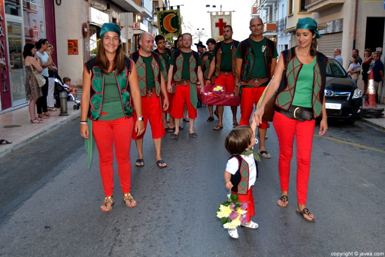 Contrabandistes de Xàbia en la ofrenda a Sant Jaume