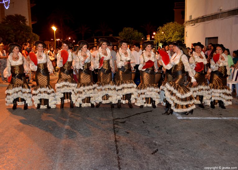 Filà Contrabandistes de Xàbia en el desfile de gala