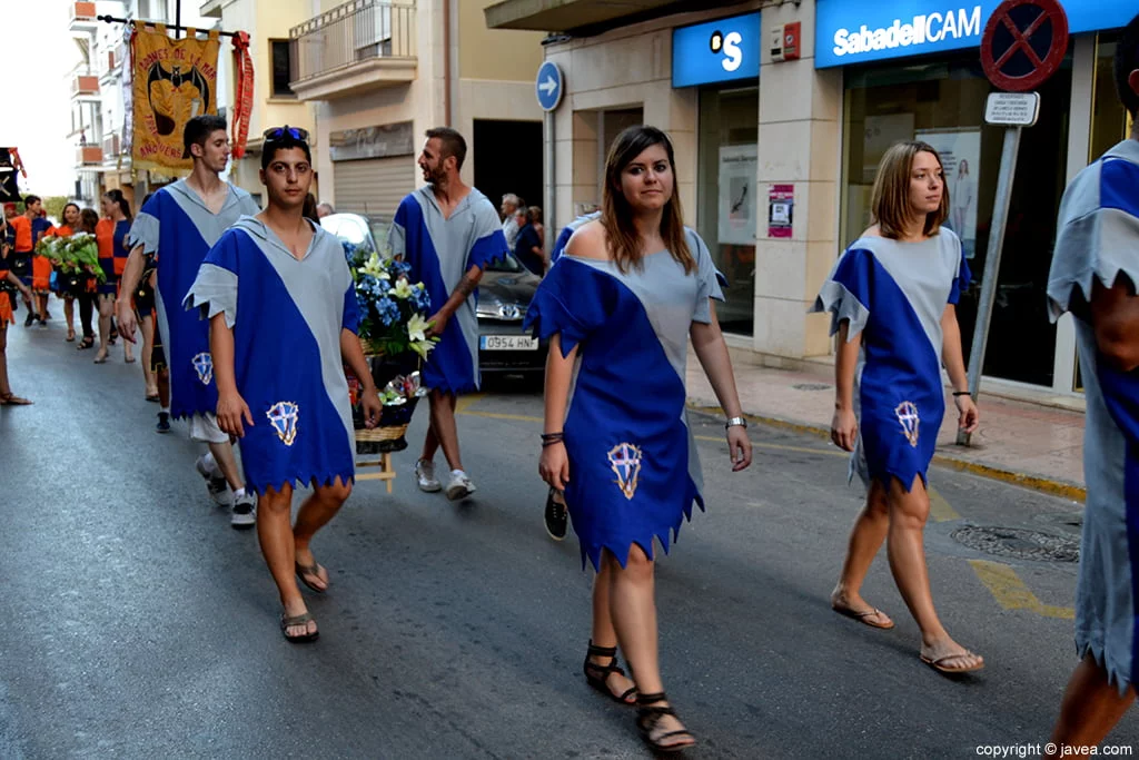 Filà Faciners durante la ofrenda a Sant Jaume