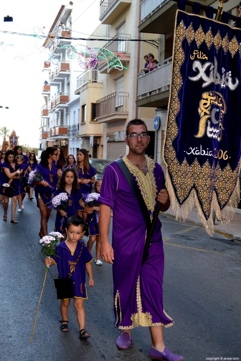 Filà Xibia durante la ofrenda