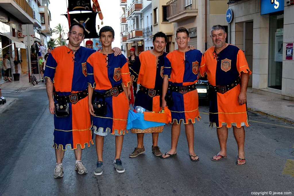 Miembros de la Filà Trabuquers de Xàbia