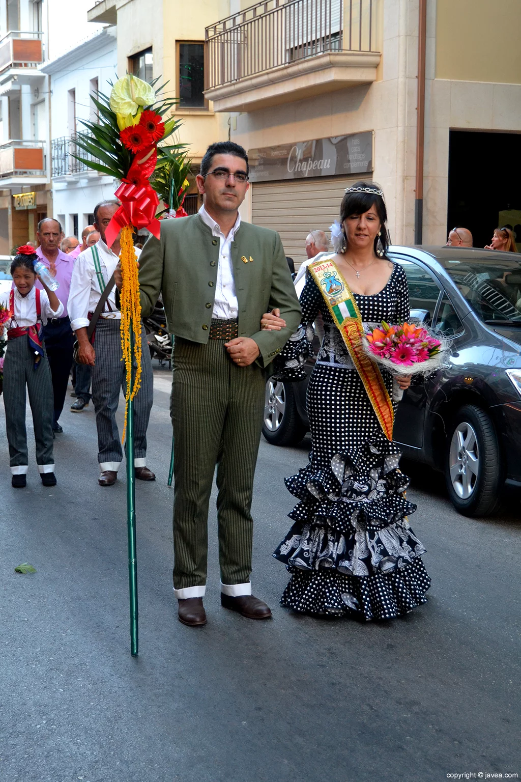 Representantes de la Casa de Andalucía de Jávea