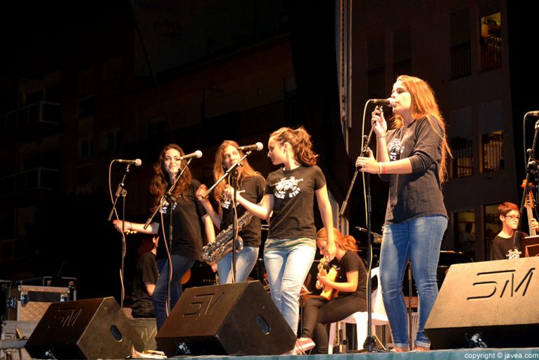 Momento de la actuación de la Sant Andreu Jazz Band en el festival Xàbia Jazz