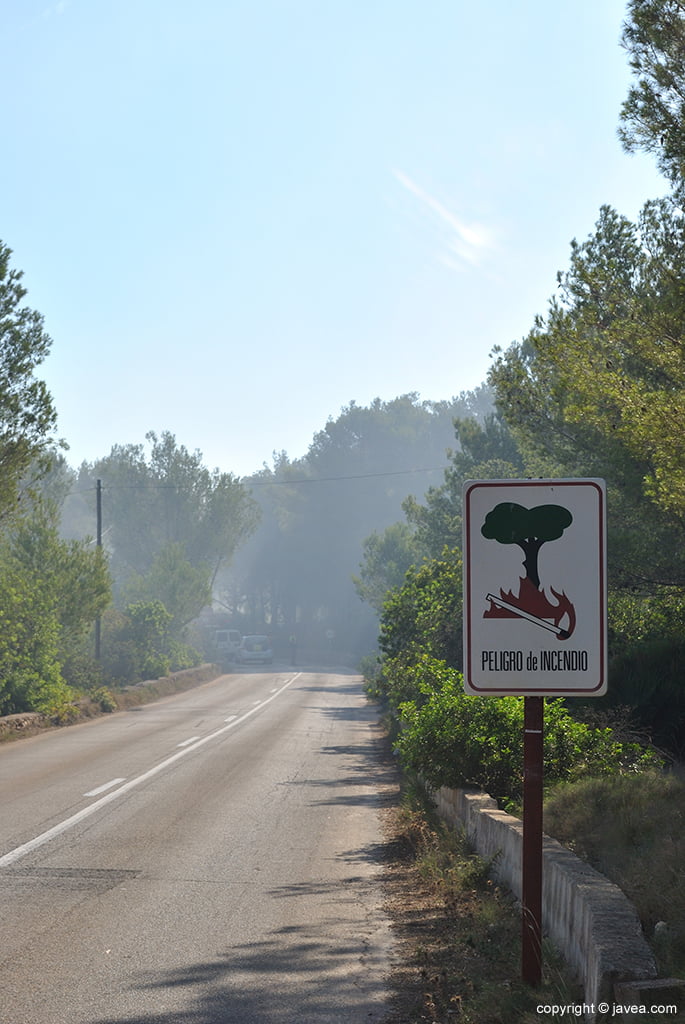 Incendio en Jávea