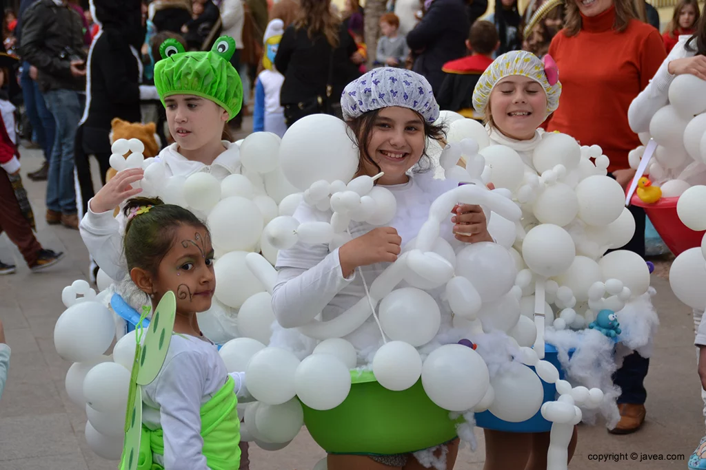 Niñas de Pompas de Jabón