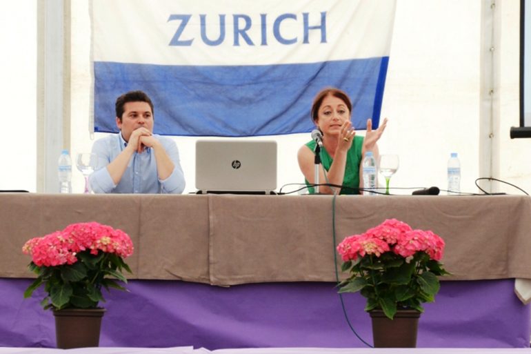 Rocío Ramos durante la charla