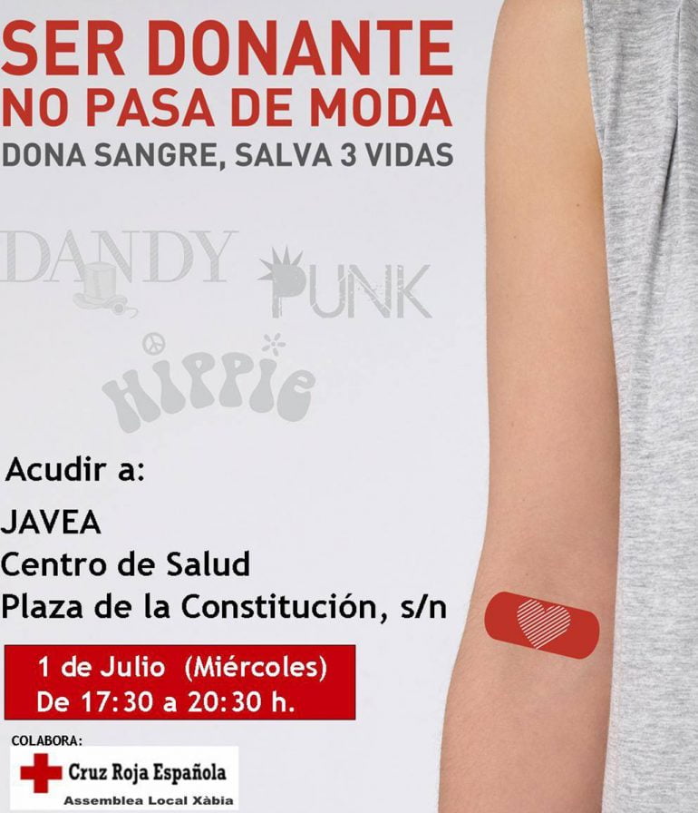 Cartel donación de sangre