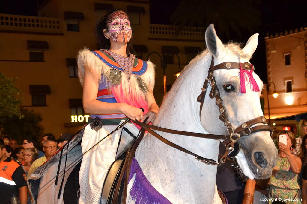 Fila Xibia Guerrera a caballo