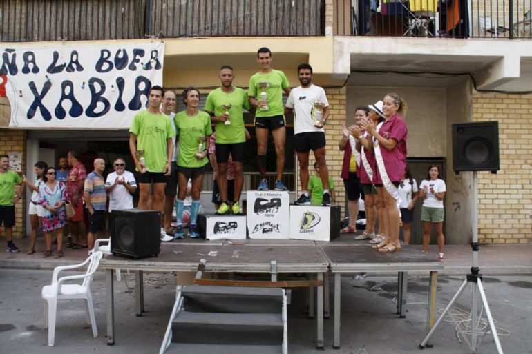 Podium Masculino de la carrera de la Peña La Bufa