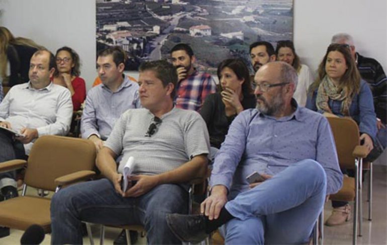 Josep Femenía durante la exposición del PGOU