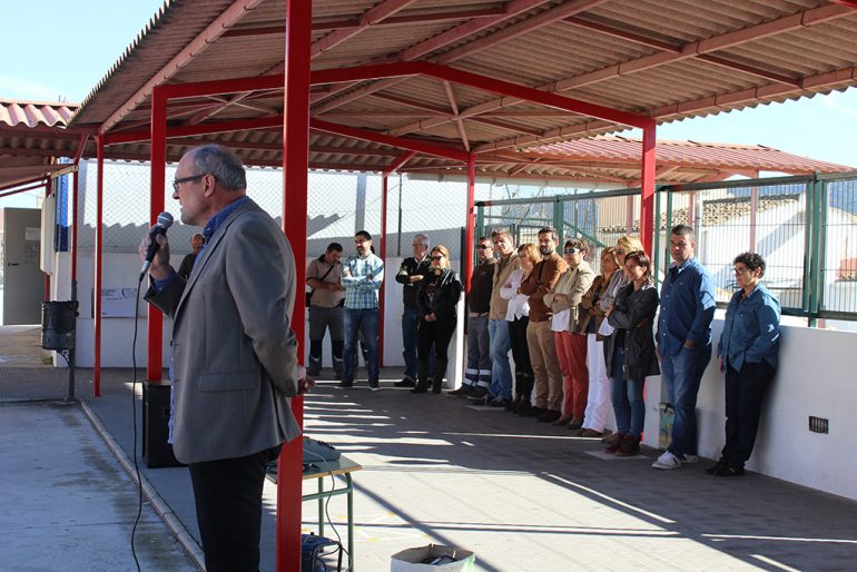 Josep Femenía en el acto de repulsa al terrorismo