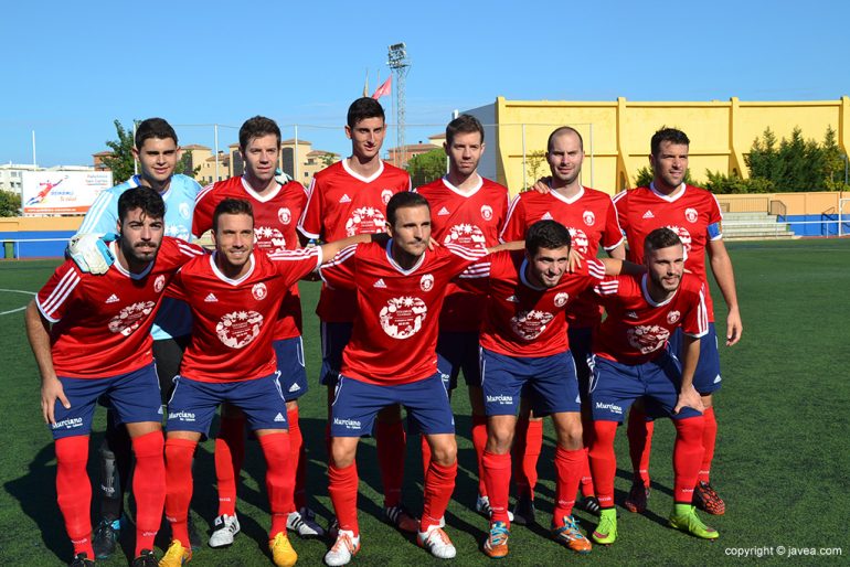 Once de la UD Tavernes en Dénia