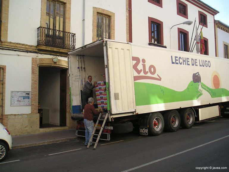 Camión del banco de alimentos