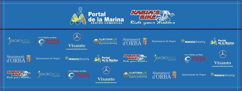 Cartel de patrocinadores Portal de la Marina