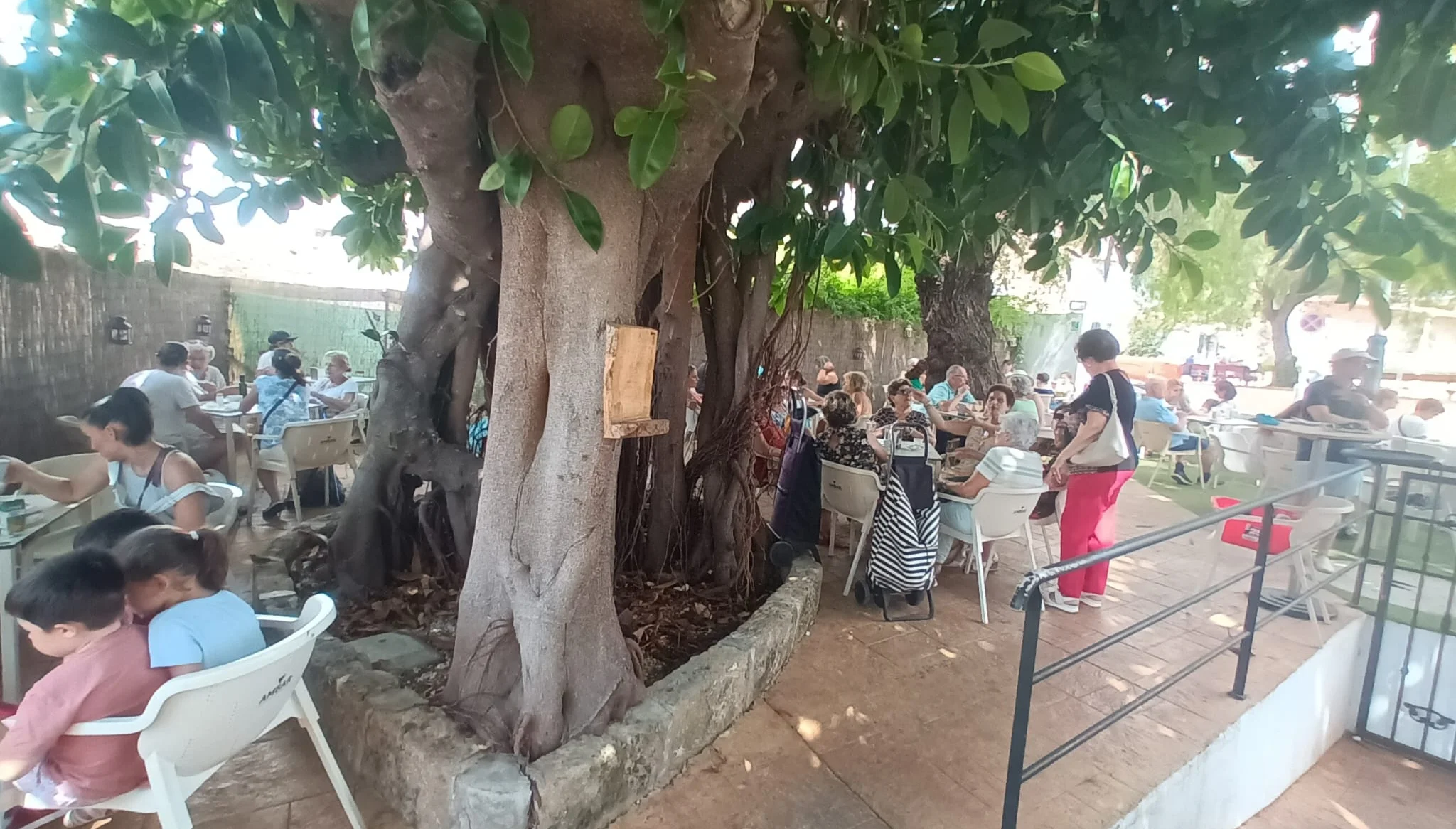 Terraza en jardín en Jávea