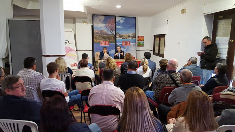 Arcadi España en la Casa del Pueblo de Xàbia