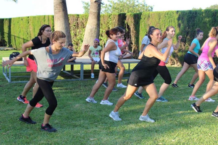 Una de las clases de zumba de julio