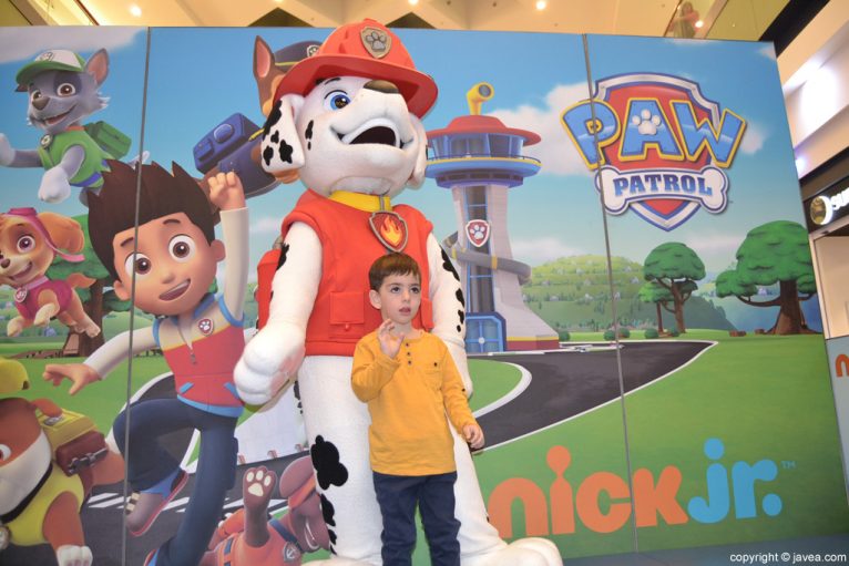 Visita de la Patrulla Canina al Centro Comercial Portal de la Marina - Fan de la Patrulla