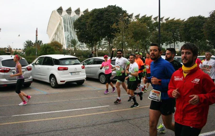 Atletas del CA Llebeig durante la carrera