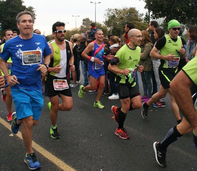 Cristóbal Buigues en la Maratón de Valencia