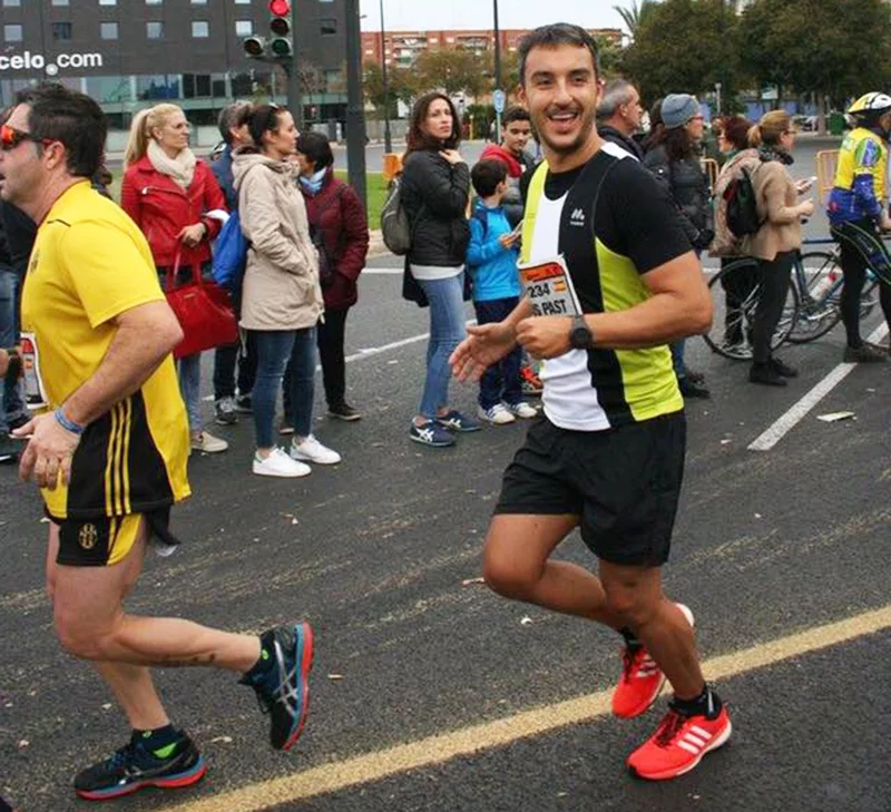 Jesús Pastor en la Maratón de Valencia