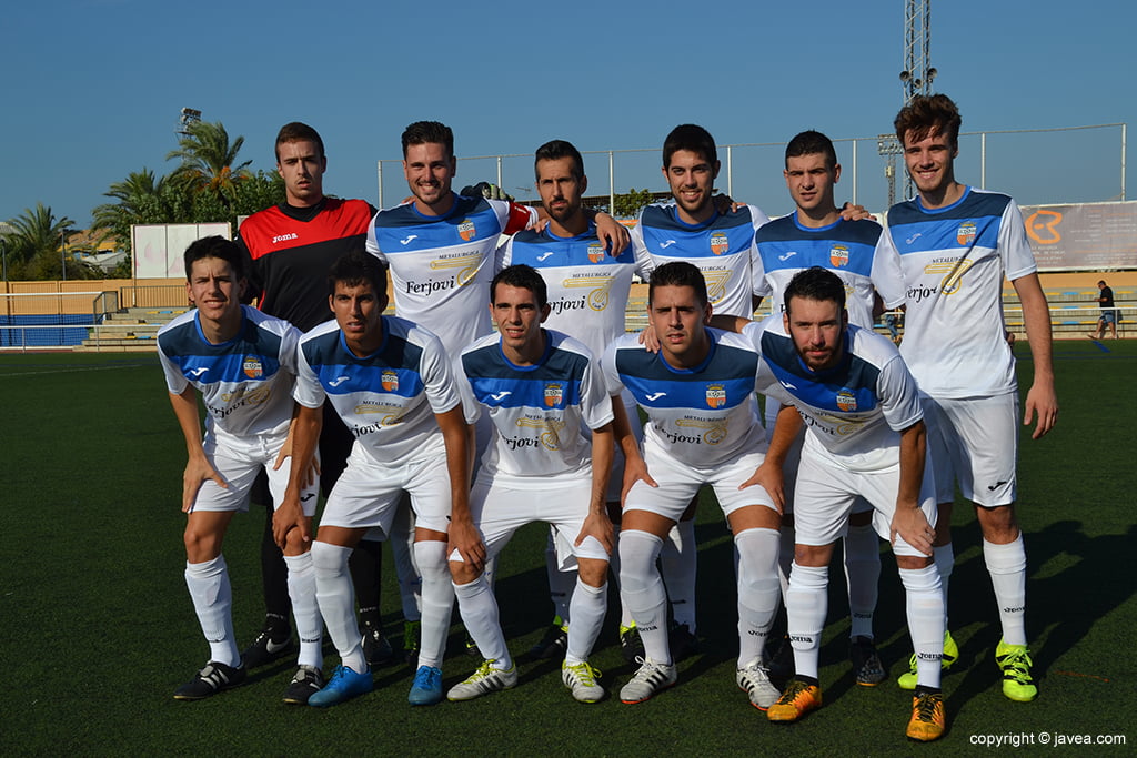 Once del CD Llosa en un partido de liga