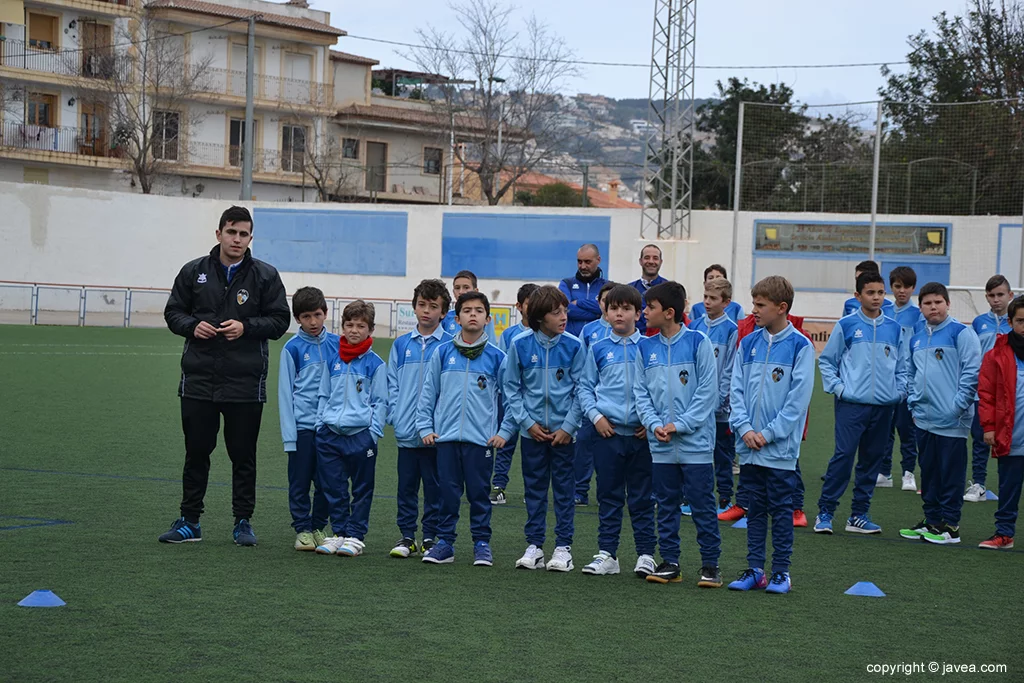 Equipo del Benjamín C del CD Jávea