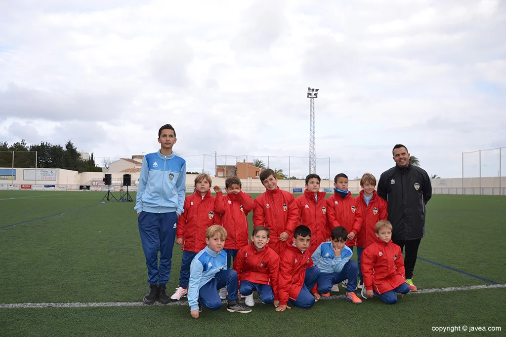 Equipo Prebenjamín A del CD Jávea