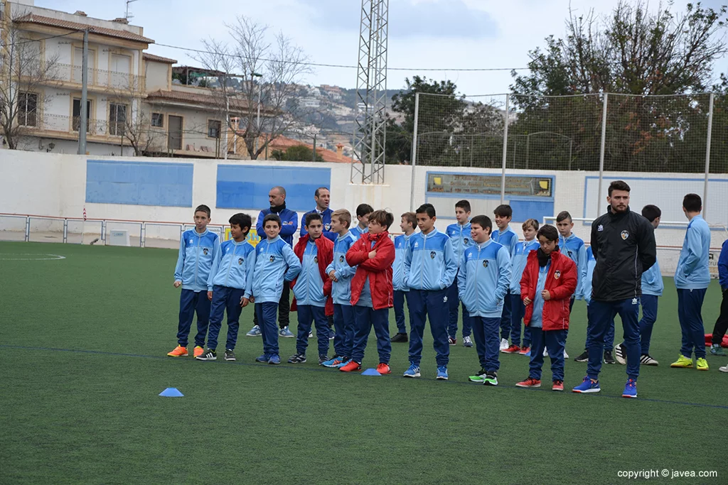 Jugadores del alevín C del CD Jávea