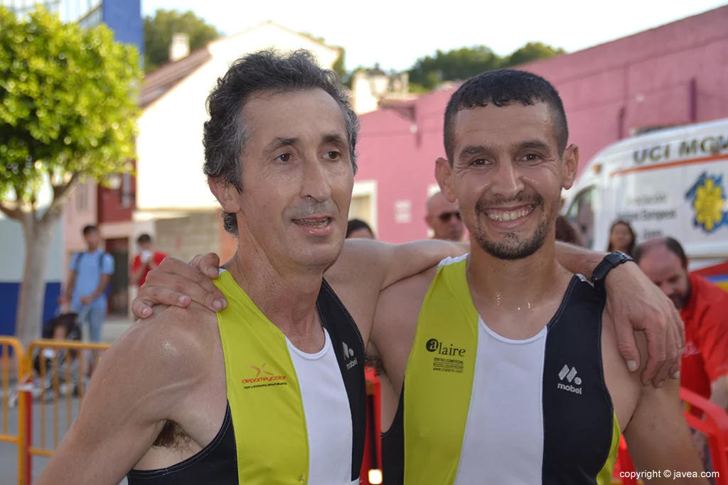 Víctor Fernández junto a Moha Rida