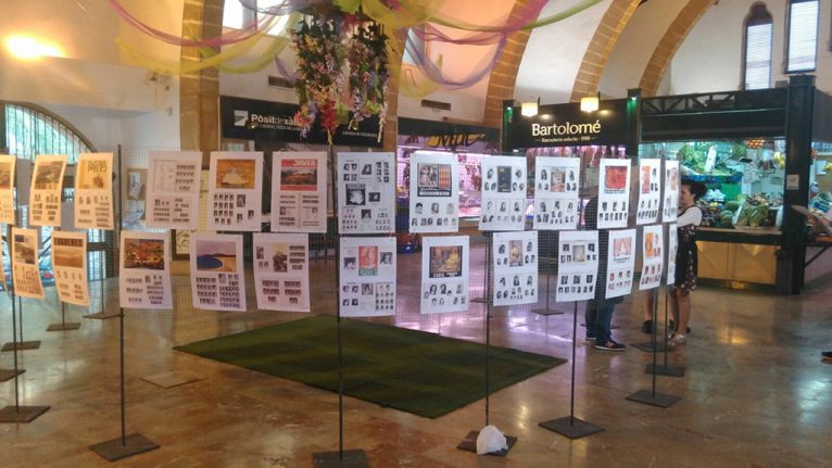 Exposición en el Mercat de los más de 60 años de Fogueres