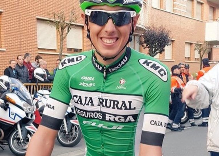 Antonio Molina antes de una carrera