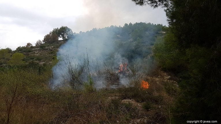 Conato de incendio en Puerta Fenicia