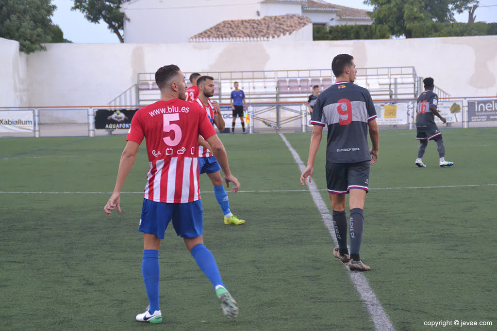 Línea defensiva del CD Jávea