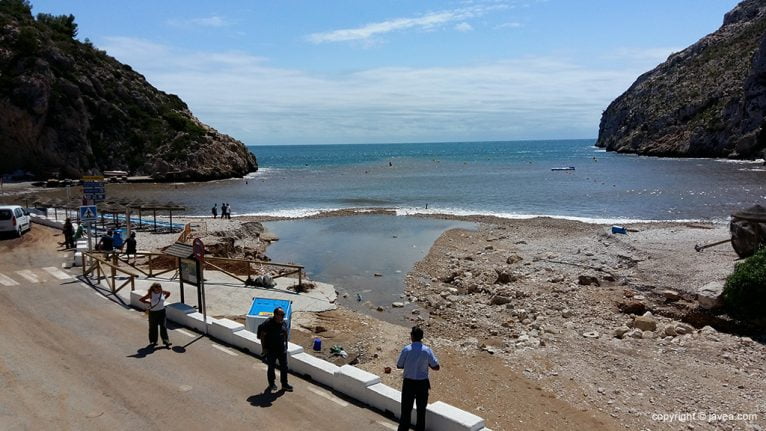 Vista de la Granadella afectada por el temporal