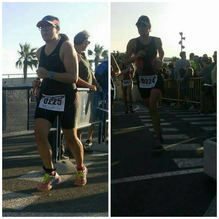 Atletas xabieras en Triatlón de la Mujer de Valencia