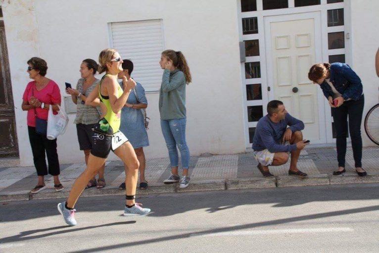 Eva Escortell en la prueba de carrera