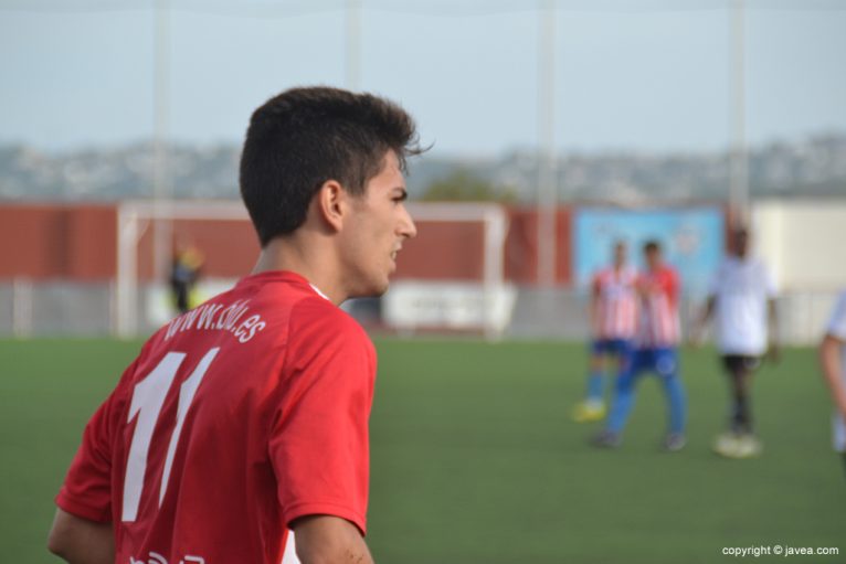 Álvaro durante un partido